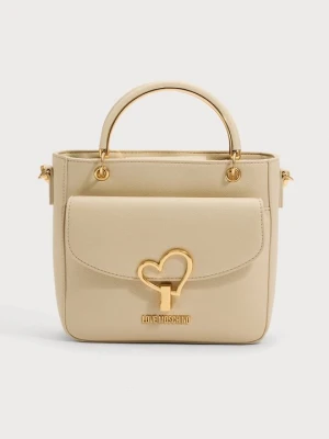 Torebka LOVE MOSCHINO mleczny