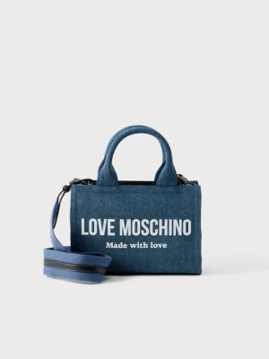 Torebka LOVE MOSCHINO niebieski denim