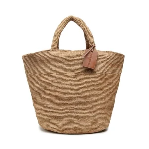 Torebka Manebi Natural Raffia Summer Bag V 2.2 AD Brązowy