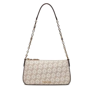 Torebka MICHAEL Michael Kors Chain Pouchette 32H3G8EW6B Écru