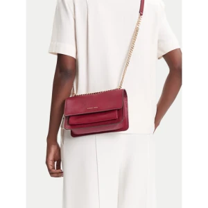 Torebka MICHAEL Michael Kors Claire 30T4GC7L3T Bordowy