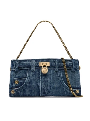 Torebka MICHAEL Michael Kors Hamilton 32F6BNXC0C Niebieski