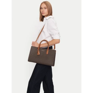 Torebka MICHAEL Michael Kors Scarlett Medium Signature Logo Satchel 30F4GETS2B Brązowy