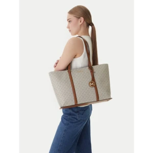 Torebka MICHAEL Michael Kors Temple Tote 30R4G1LT3B Beżowy