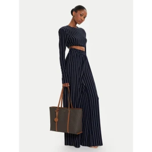 Torebka MICHAEL Michael Kors Temple Tote 30R4G1LT3B Brązowy