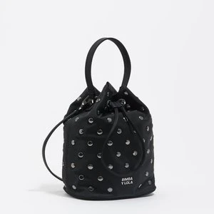 Torebka mini Bucket nylon czarna BIMBA Y LOLA