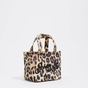 Torebka mini nylon print Leopard naturalna BIMBA Y LOLA