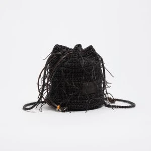 Torebka mini pleciona skóra czekoladowa BIMBA Y LOLA