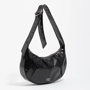 Torebka Moon mała laminowany nylon bakłażan BIMBA Y LOLA