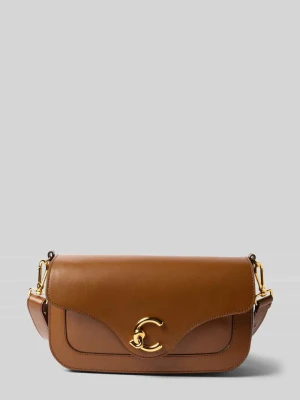 Torebka na długim pasku z detalem z logo Coccinelle