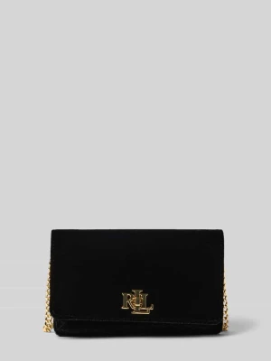 Torebka na długim pasku z detalem z logo Lauren Ralph Lauren
