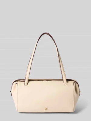 Torebka na rączce z materiał skóropodobny model 'Meelo_Duffle' Hugo Écru