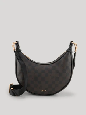Torebka na ramię Cortina Piazza Jennifer w kolorze ciemnobrązowym/czarnym ze wzorem Joop