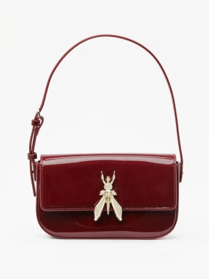 Torebka na ramię "ESSENTIAL" Fly z błyszczącej skóry PATRIZIA PEPE