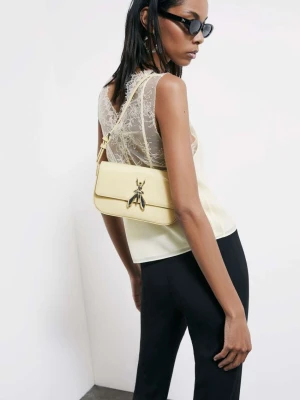 Torebka na ramię "ESSENTIAL" Fly z błyszczącej skóry PATRIZIA PEPE