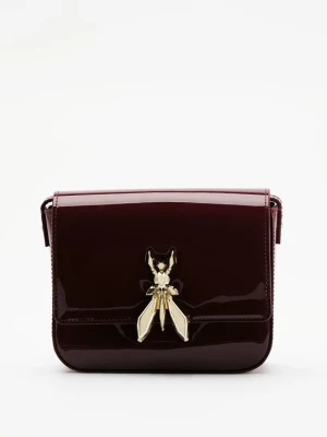 Torebka na ramię Essential Fly z błyszczącej skóry PATRIZIA PEPE