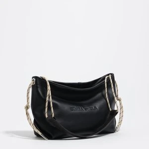 Torebka na ramię Paper średnia skóra czarna BIMBA Y LOLA