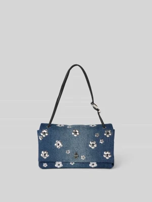 Torebka na ramię w optyce denimu Marc Jacobs Jeansowy niebieski