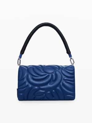 Torebka na ramię z kwiatowym wzorem i wieloma uchwytami Desigual