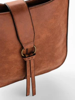 Torebka na ramię z ozdobną klapą bonprix