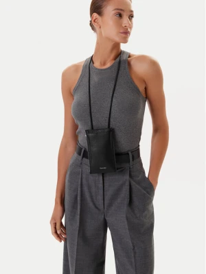 Torebka na telefon Calvin Klein Foil Emboss Phone Crossbody LV04D1037G Czarny