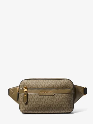 Torebka na temblak Jet Set z charakterystycznym logo Michael Kors LODEN (Zielony)