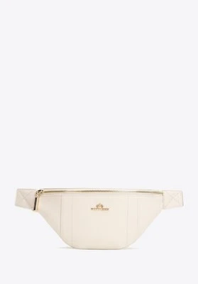 Torebka nerka ze skóry naturalnej kremowa Wittchen