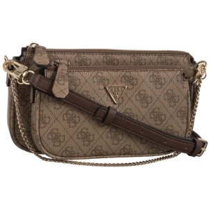 Zdjęcie produktu Torebka Noelle II Dbl Pouch Crossbody HWBG96 72710 Latte Logo/Brown (GU758-b) Guess