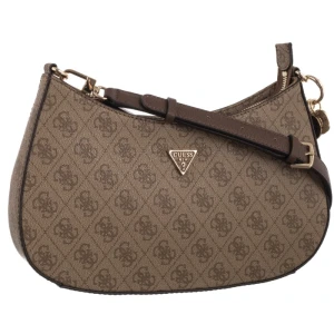 Zdjęcie produktu Torebka Noelle II Top Zip Shoulder Bag HWBG96 72180 Latte Logo/Brown (GU787-a) Guess