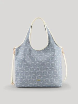 Torebka Origine Denim Goldie w kolorze jasnoniebieskim z chabrowym wzorem Joop