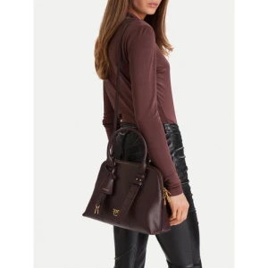 Torebka PINKO Bowling Bag Medium AI 25-26 PLTT 105906 A0QO Bordowy