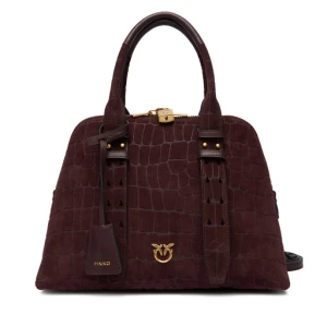 Torebka PINKO Bowling Bag Medium AI 25-26 PLTT 105906 A2YW Bordowy