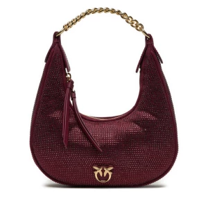 Torebka PINKO Brioche Hobo Mini AI 24-25 PLTT 101433 A159 Bordowy