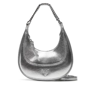 Torebka PINKO Brioche Hobo Mini AI 24-25 PLTT 101433 A204 Srebrny