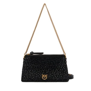 Torebka PINKO Double Mini Pelle Ai 25-26 PLTT 105359 A2WF Czarny