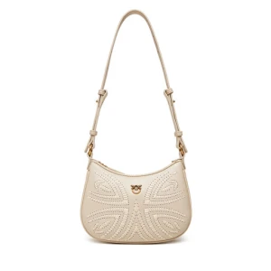 Torebka PINKO Half Moon Baby PE 25 PLTT 103538 A2C3 Écru