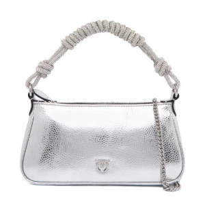 Torebka PINKO Half Moon Baguette Mini AI 25-26 PLTT 105915 A2WD Srebrny