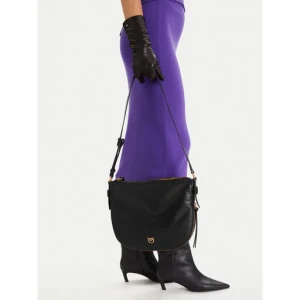 Torebka PINKO Hobo Zip Around Classic AI 25-26 PLTT 105113 A0QO Czarny