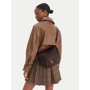 Torebka PINKO Hobo Zip Around Mini Ai 25-26 PLTT 105332 A0QO Bordowy