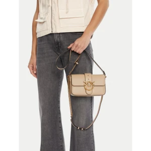 Torebka PINKO Love One Mini Slouchy Fl PE 25 PLTT 104340 A0QO Beżowy