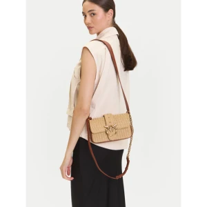 Torebka PINKO Love One Mini Slouchy Fl PE 25 PLTT 104340 A2CF Beżowy
