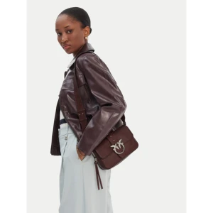 Torebka PINKO Love One Slouchy Zip Mini AI 25-26 PLTT 105345 A2JG Brązowy