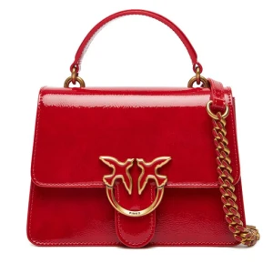 Torebka PINKO Love One Top Handle Mini Light PE 25 PLTT 100071 A1UV Czerwony