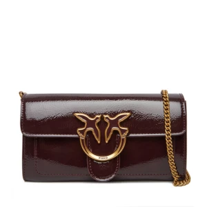 Torebka PINKO Love One Wallet C PE25 PLTT 100062 A1UV Bordowy