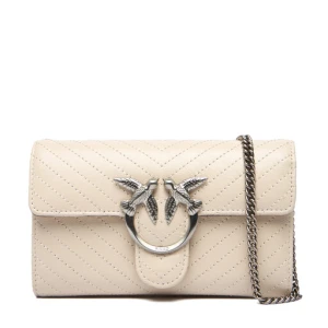 Torebka PINKO Love One Wallet Light AI 25-26 PLTT 105344 A2JC Écru