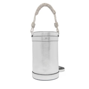 Torebka PINKO Mini Bucket Manico 25-26 PLTT 105910 Srebrny