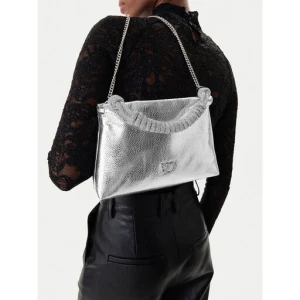 Torebka PINKO Mini Clutch+Manico SP Al 25-26 PLTT 105908 A2WD Srebrny
