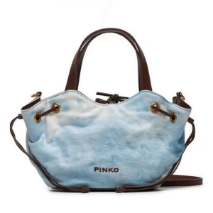 Torebka Pinko Pagoda Small Shopper PE 24 PLTT 102910 A1MB Błękitny