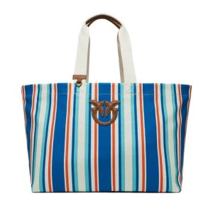 Torebka PINKO Shopping Bag Extra PE 25 PLTT 104754 A2G5 Niebieski