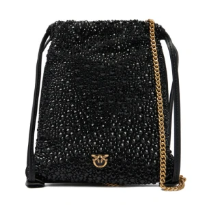 Torebka PINKO Slouchy Coulisse Baby AI 25-26 PCPL 105409 A2WF Czarny